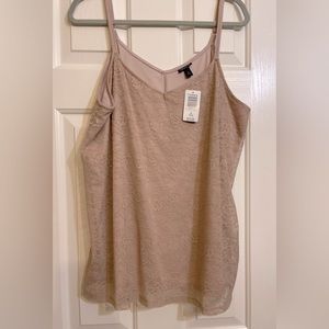 NWT Torrid Cream Lace Swing Cami 2X